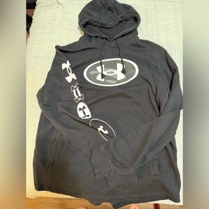 3/$15 Under Armour Black Hoodie with Graphic Logo